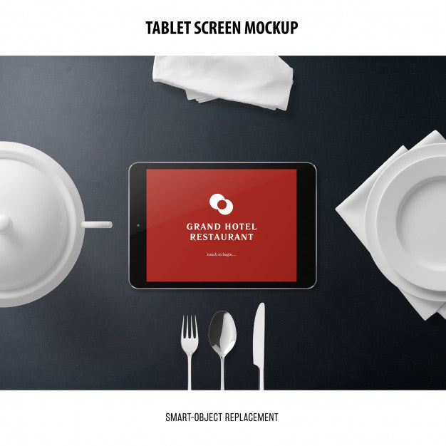 Free Tablet Screen Mockup Psd