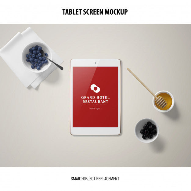 Free Tablet Screen Mockup Psd