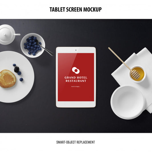 Free Tablet Screen Mockup Psd