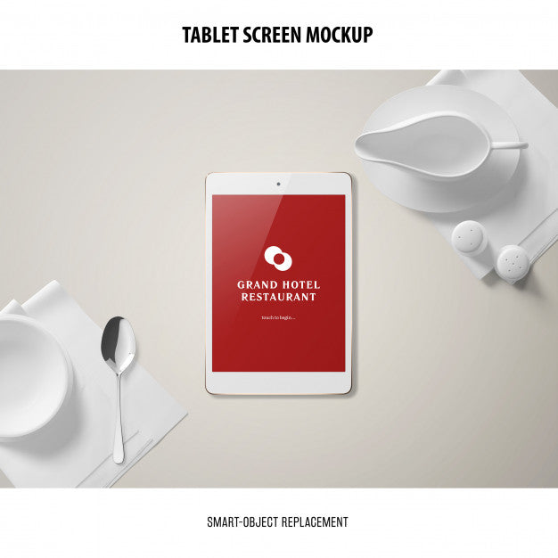 Free Tablet Screen Mockup Psd