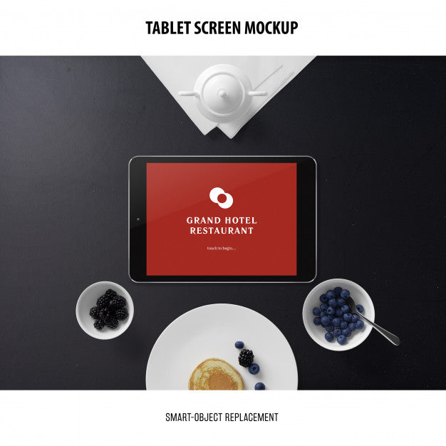 Free Tablet Screen Mockup Psd