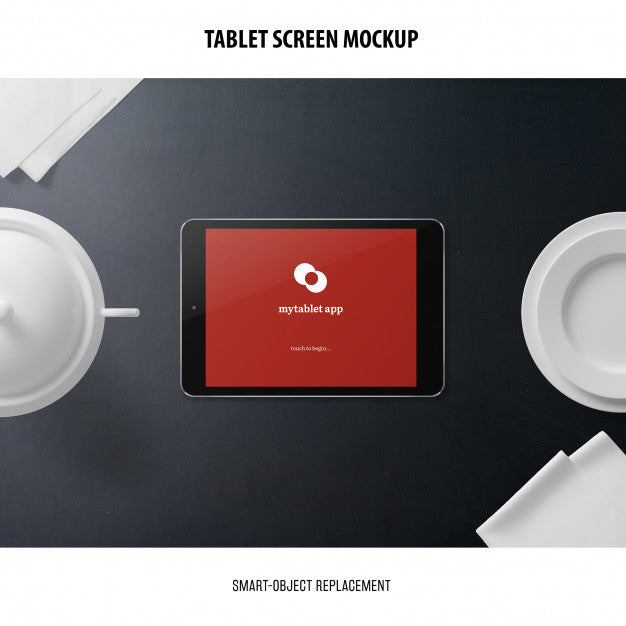 Free Tablet Screen Mockup Psd