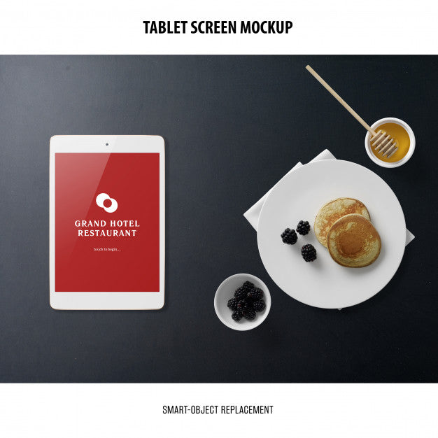 Free Tablet Screen Mockup Psd