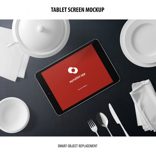 Free Tablet Screen Mockup Psd