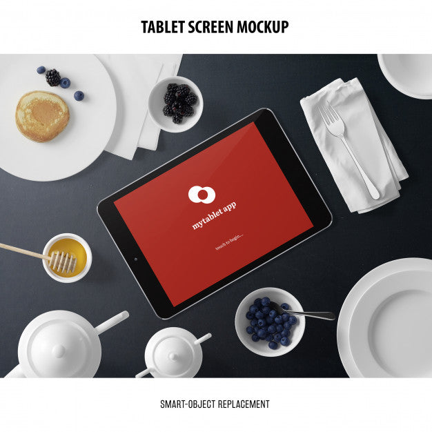 Free Tablet Screen Mockup Psd