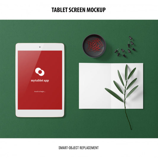 Free Tablet Screen Mockup Psd