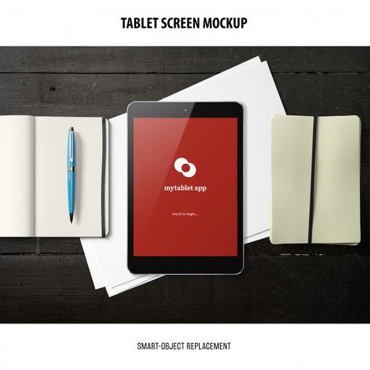 Free Tablet Screen Mockup Psd