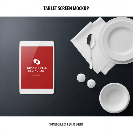 Free Tablet Screen Mockup Psd