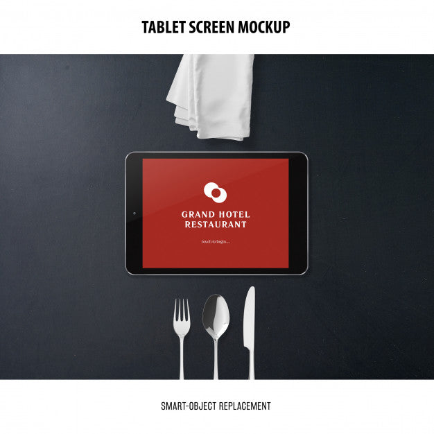 Free Tablet Screen Mockup Psd