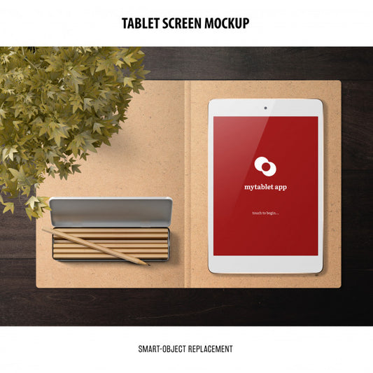 Free Tablet Screen Mockup Psd