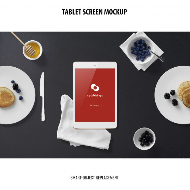 Free Tablet Screen Mockup Psd