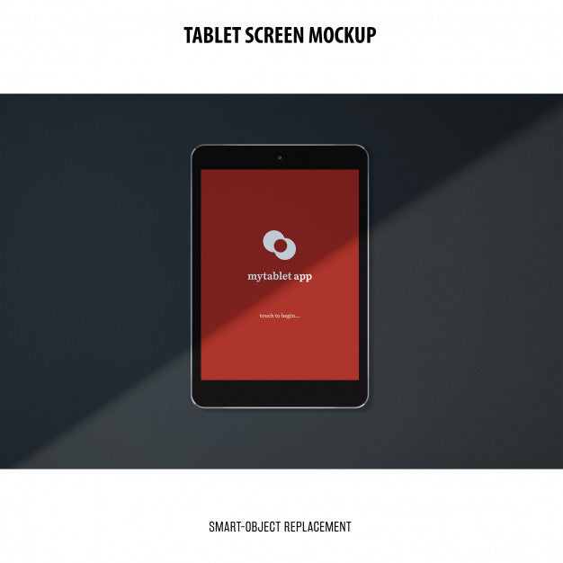 Free Tablet Screen Mockup Psd