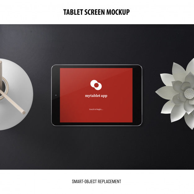 Free Tablet Screen Mockup Psd