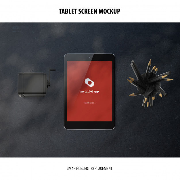 Free Tablet Screen Mockup Psd