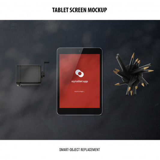 Free Tablet Screen Mockup Psd