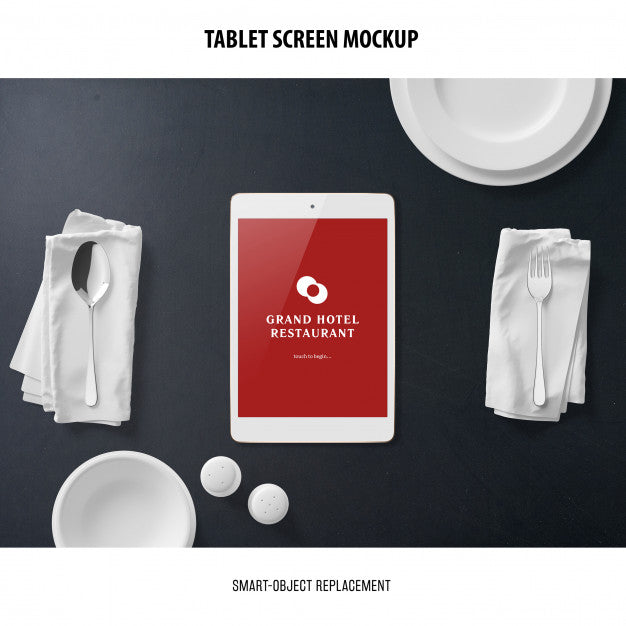 Free Tablet Screen Mockup Psd