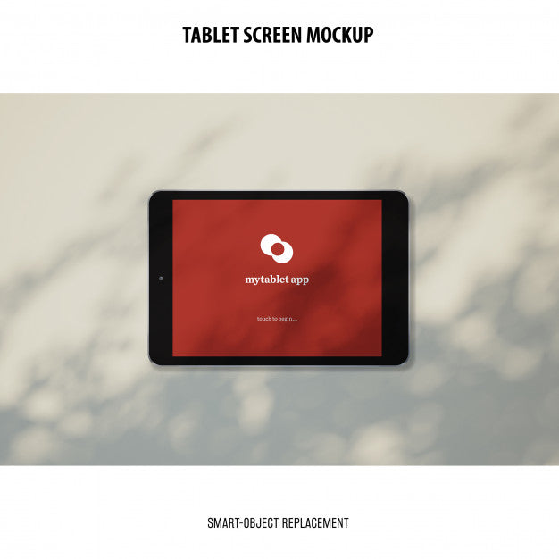 Free Tablet Screen Mockup Psd