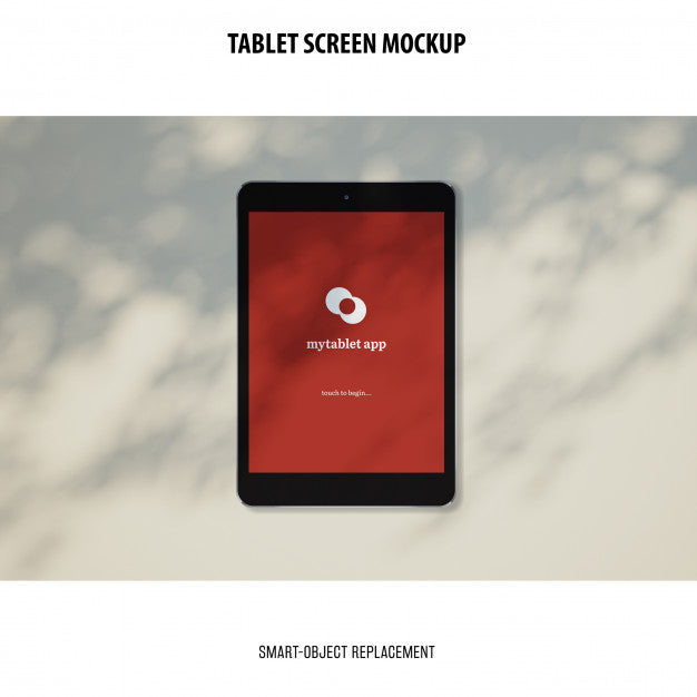 Free Tablet Screen Mockup Psd