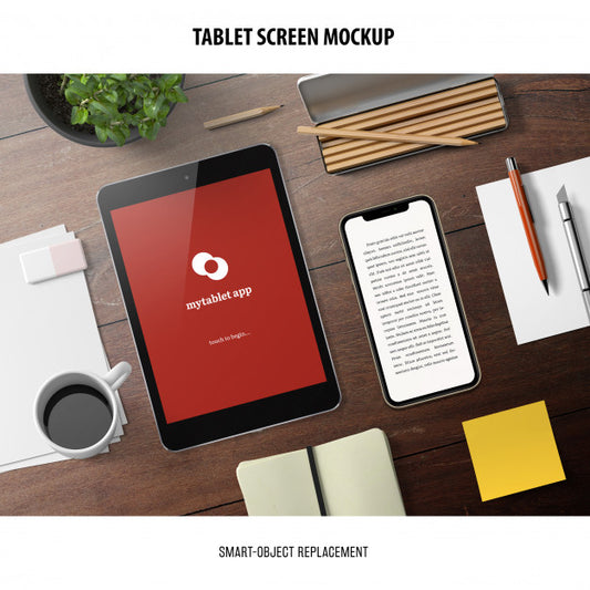 Free Tablet Screen Mockup Psd