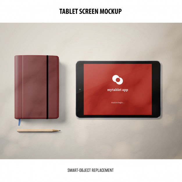 Free Tablet Screen Mockup Psd