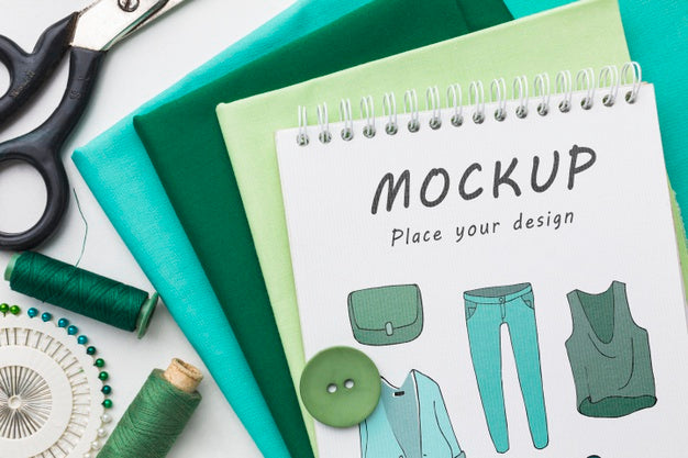 Free Tailoring Elements Arrangement With Mock-Up Psd