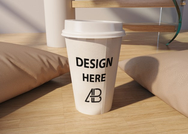 Free Take Away Coffee Cup Mock Up Psd