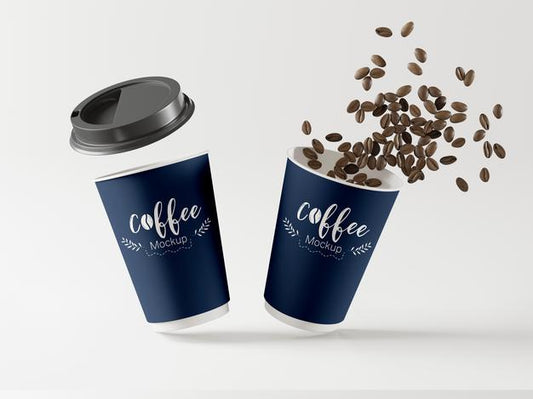 Free Take Away Coffee Cups Mockup Psd