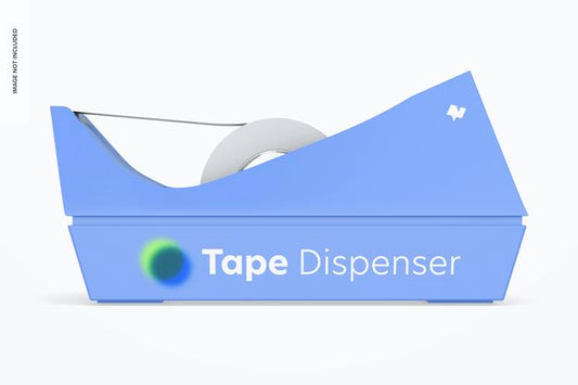 Free Tape Dispenser Mockup, Front View Psd