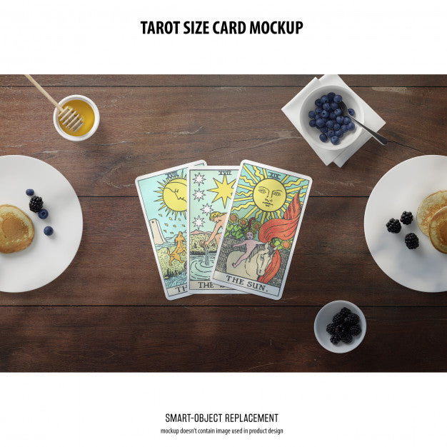 Free Tarot Card Mockup Psd