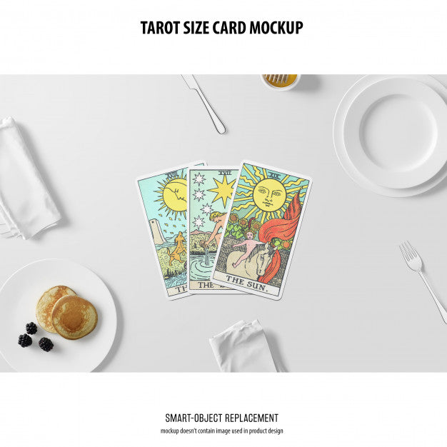 Free Tarot Card Mockup Psd