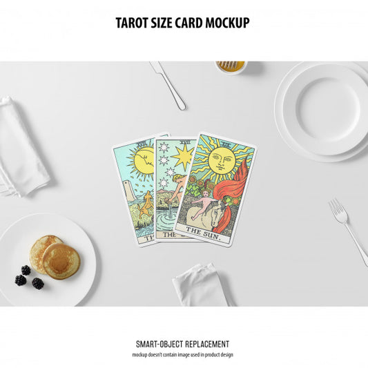 Free Tarot Card Mockup Psd