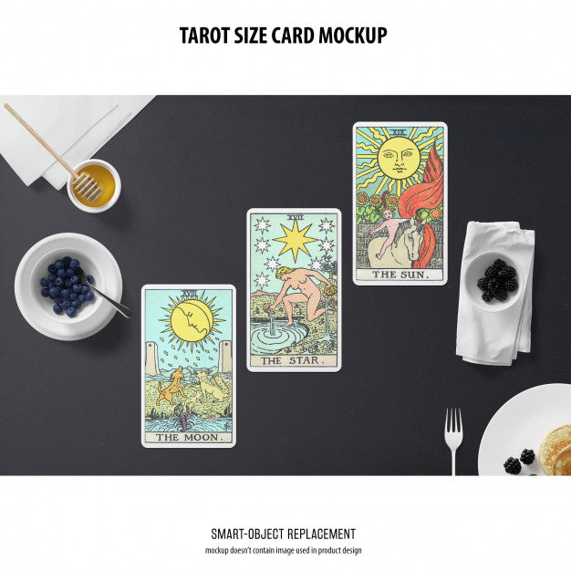 Free Tarot Card Mockup Psd