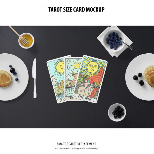 Free Tarot Card Mockup Psd