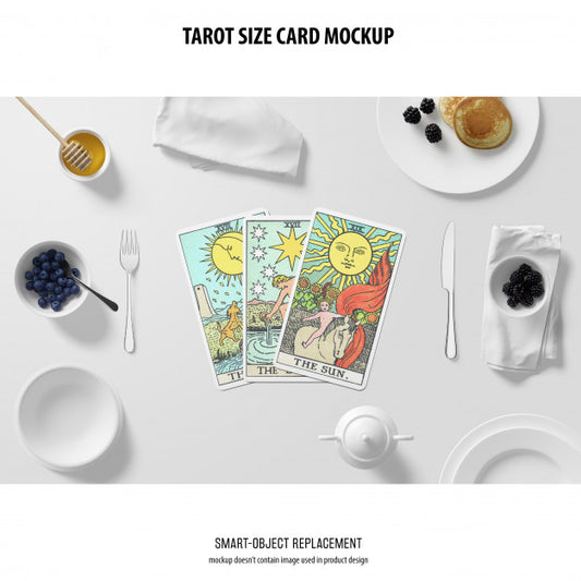 Free Tarot Card Mockup Psd