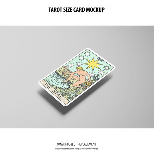 Free Tarot Card Mockup Psd