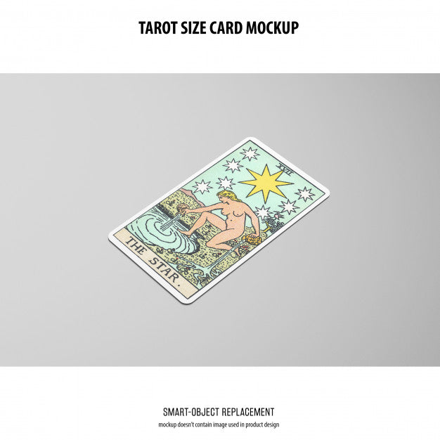 Free Tarot Card Mockup Psd