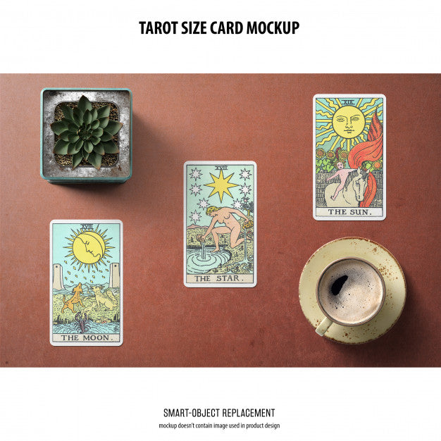 Free Tarot Card Mockup Psd