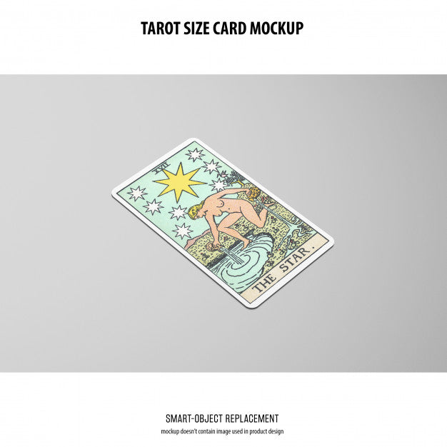 Free Tarot Card Mockup Psd