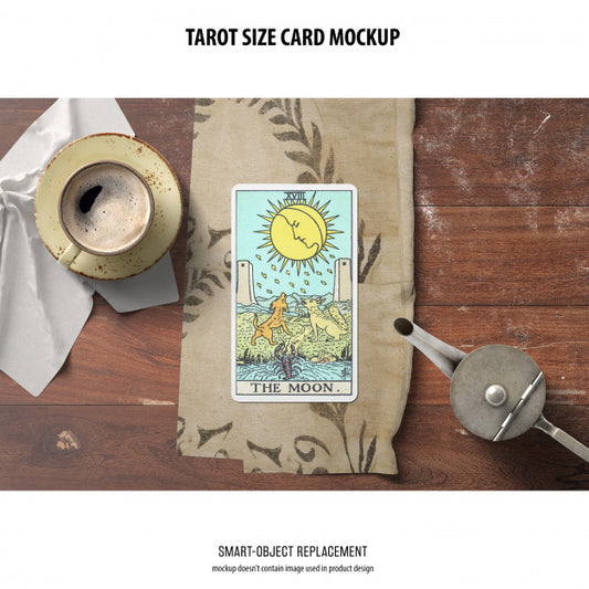 Free Tarot Card Mockup Psd