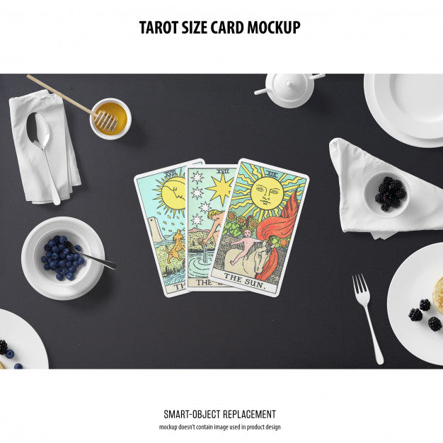 Free Tarot Card Mockup Psd