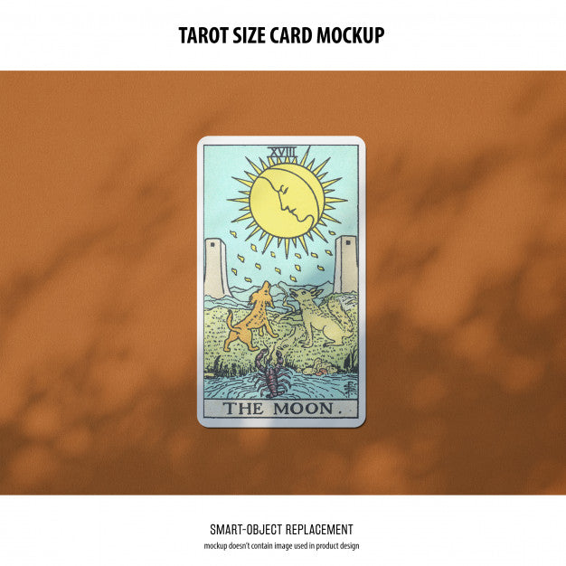 Free Tarot Card Mockup Psd