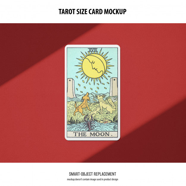 Free Tarot Card Mockup Psd