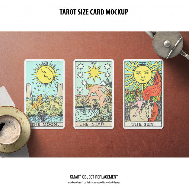 Free Tarot Card Mockup Psd