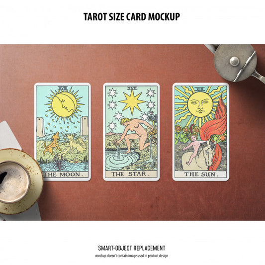 Free Tarot Card Mockup Psd