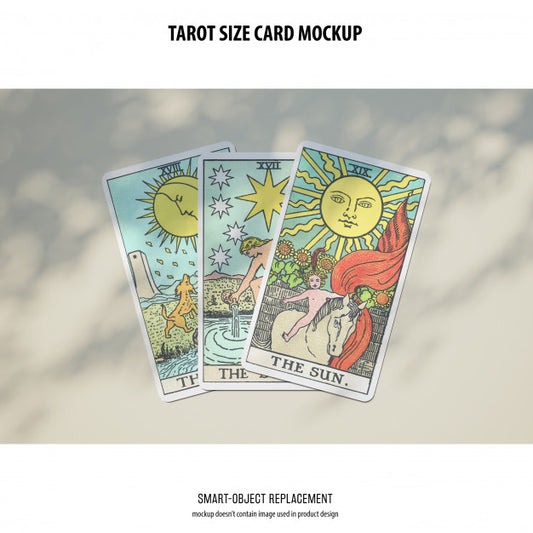 Free Tarot Card Mockup Psd