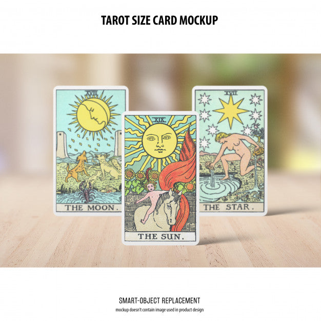 Free Tarot Card Mockup Psd