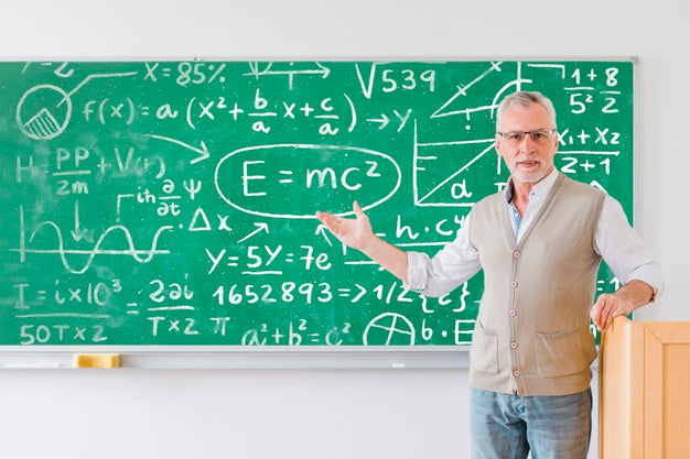 Free Teacher Showing Board Full Of Formulas Psd