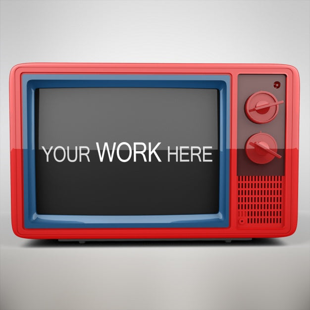 Free Television Mock Up Design Psd