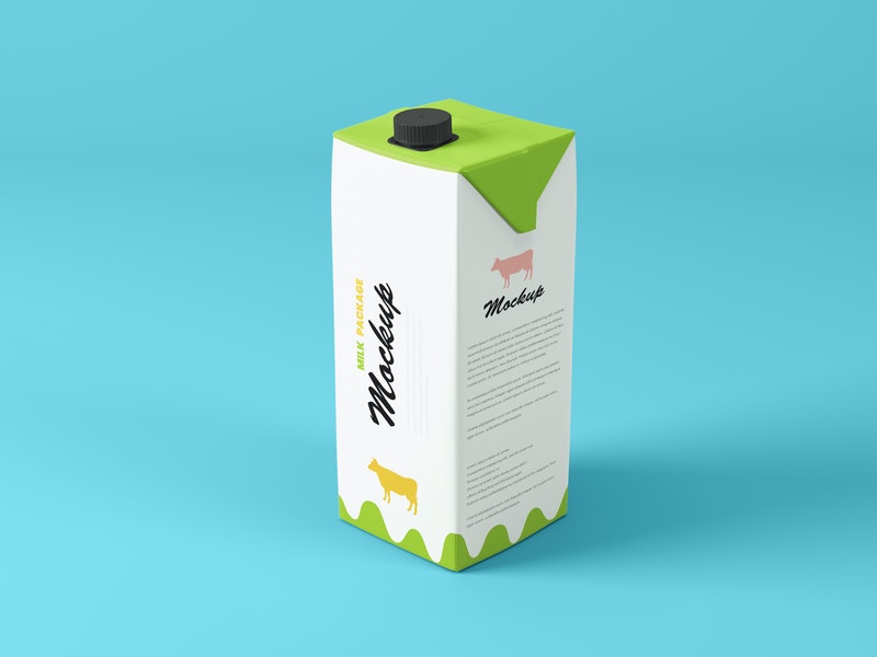 Free Tetra Pak 1L Package Mockup