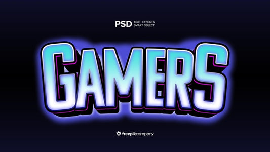 Free Text Effect E-Sports Psd